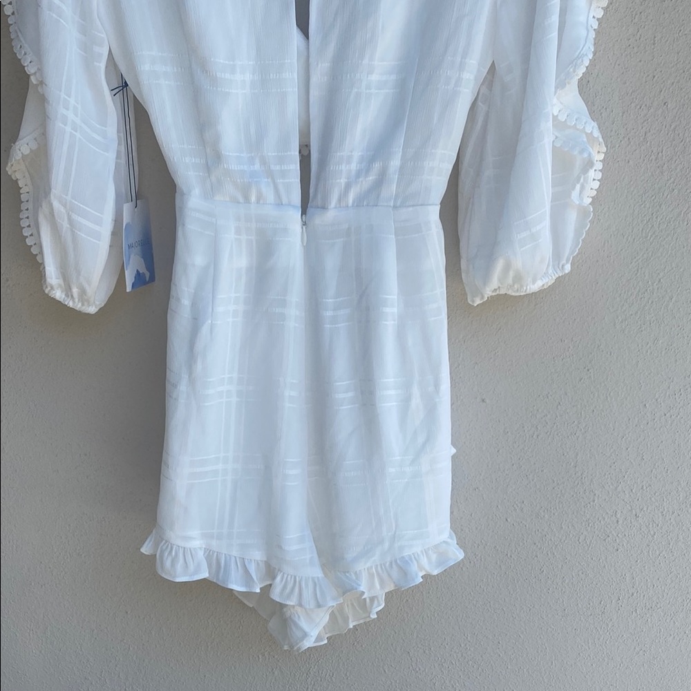 MAJORELLE Enzo Romper in Ivory S NWT - Picture 14 of 16